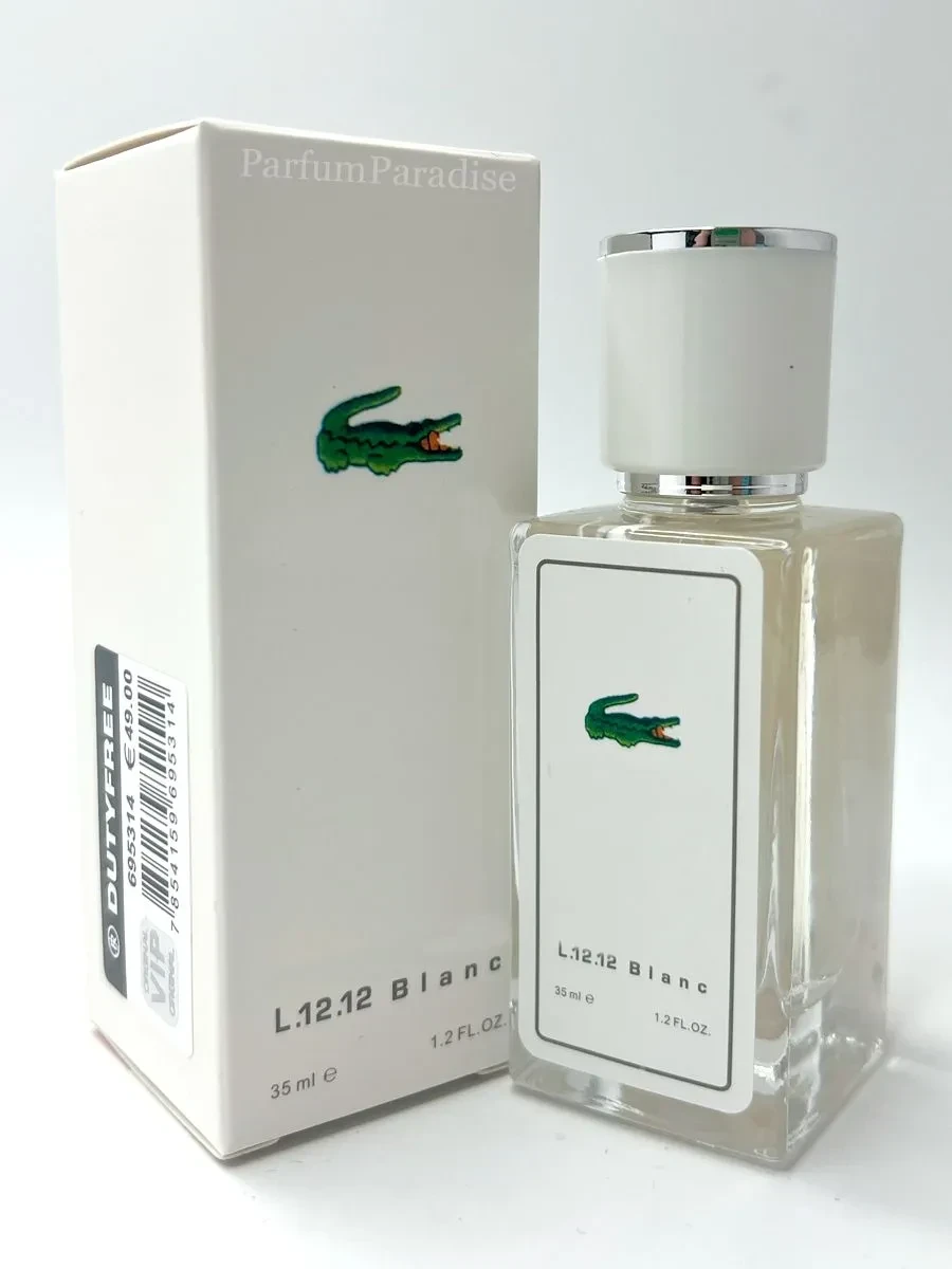 Духи мужские стойкие Lacoste L.12.12 Blanc 35 мл/ Лакосте Бланш на OZON