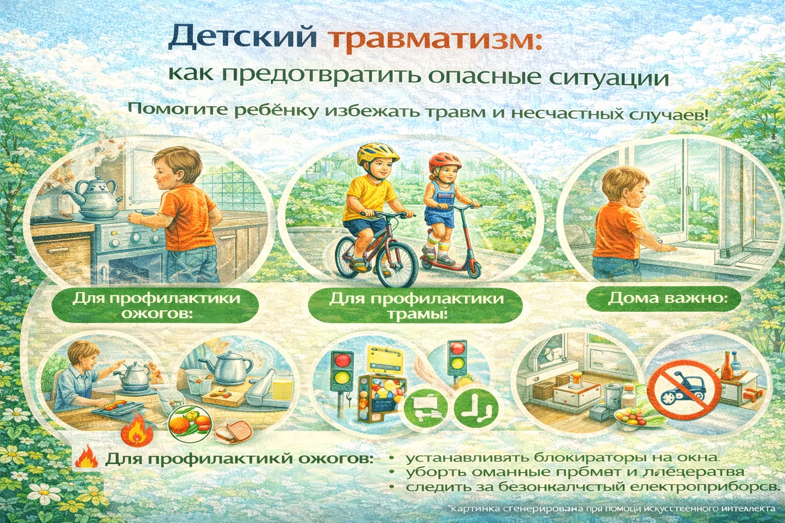 Детский травматизм: как предотвратить опасные ситуации.