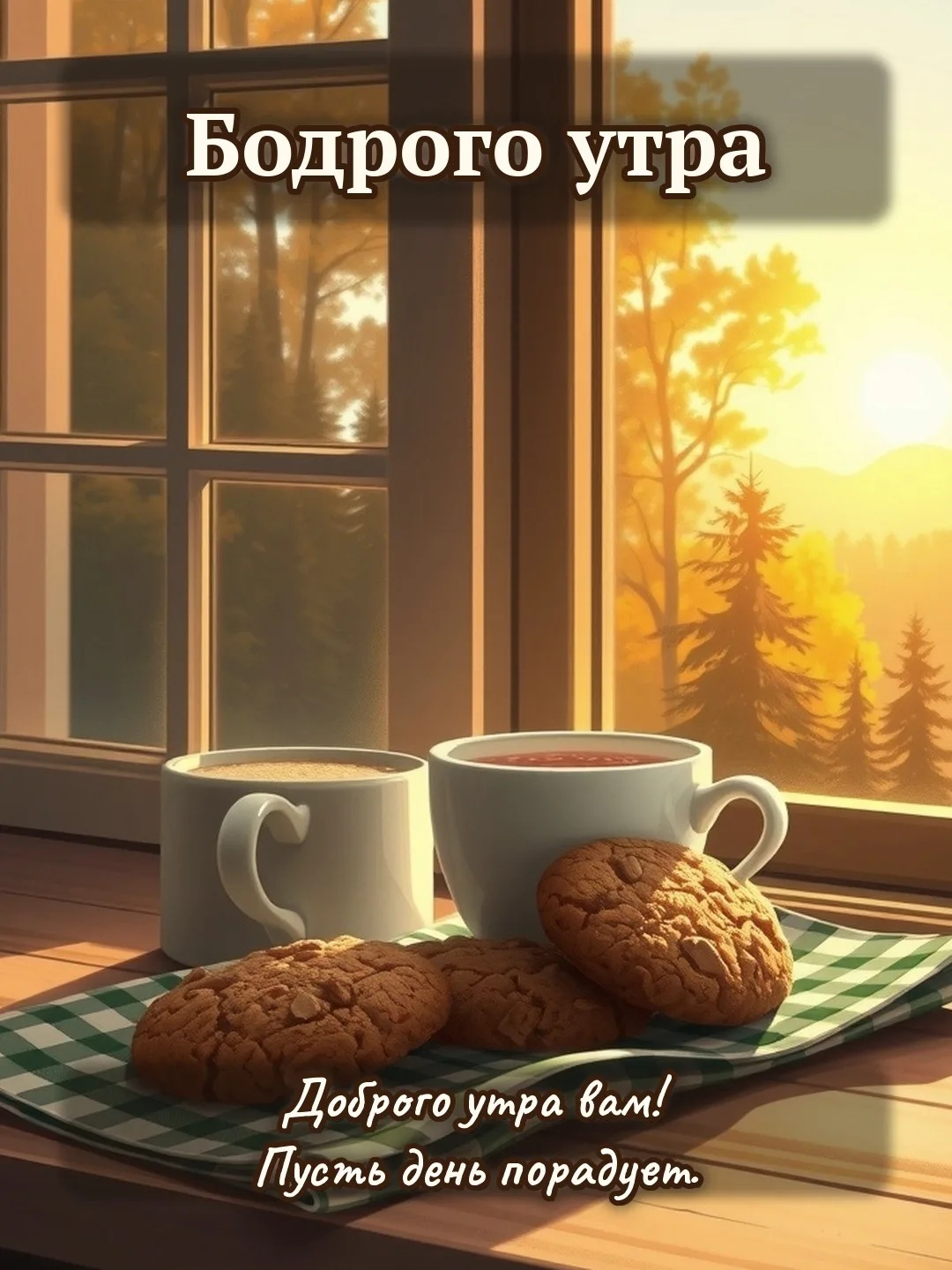 🌅 Бодрого утра! Доброго утра вам! Пусть день порадует.