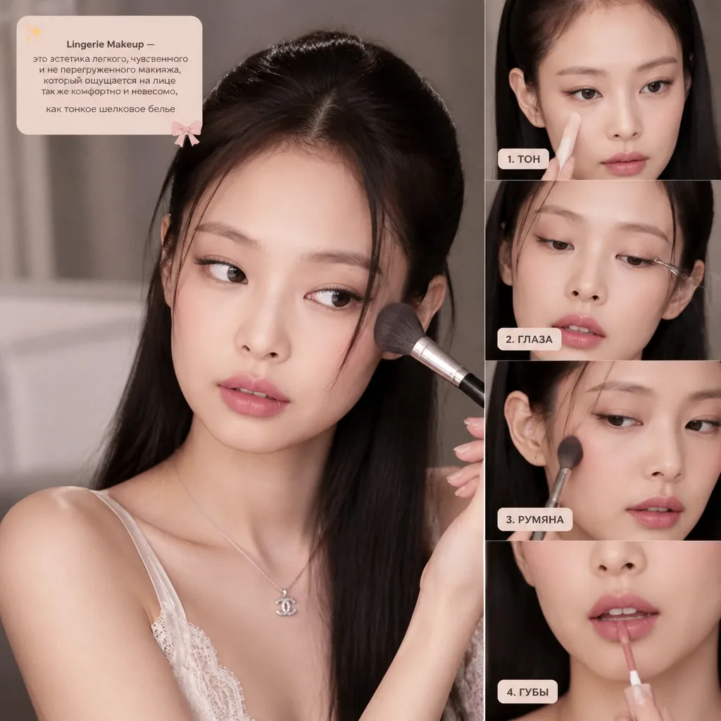 Хватит прятать лицо под тональником! Джeнни из BLACKPINK и IVE уже перешли на Lingerie ...