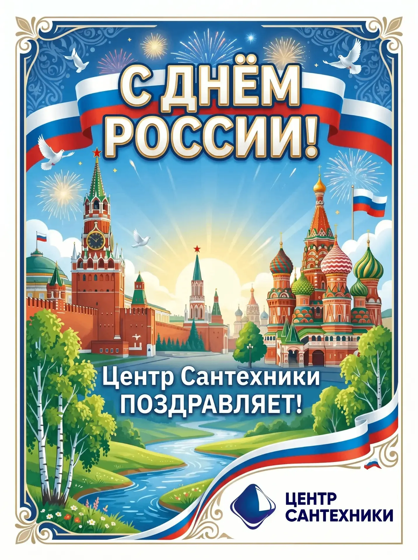 С Днём России, дорогие друзья! 🇷🇺

«Центр сантехники» от всей души поздравляет вас с одним из самы