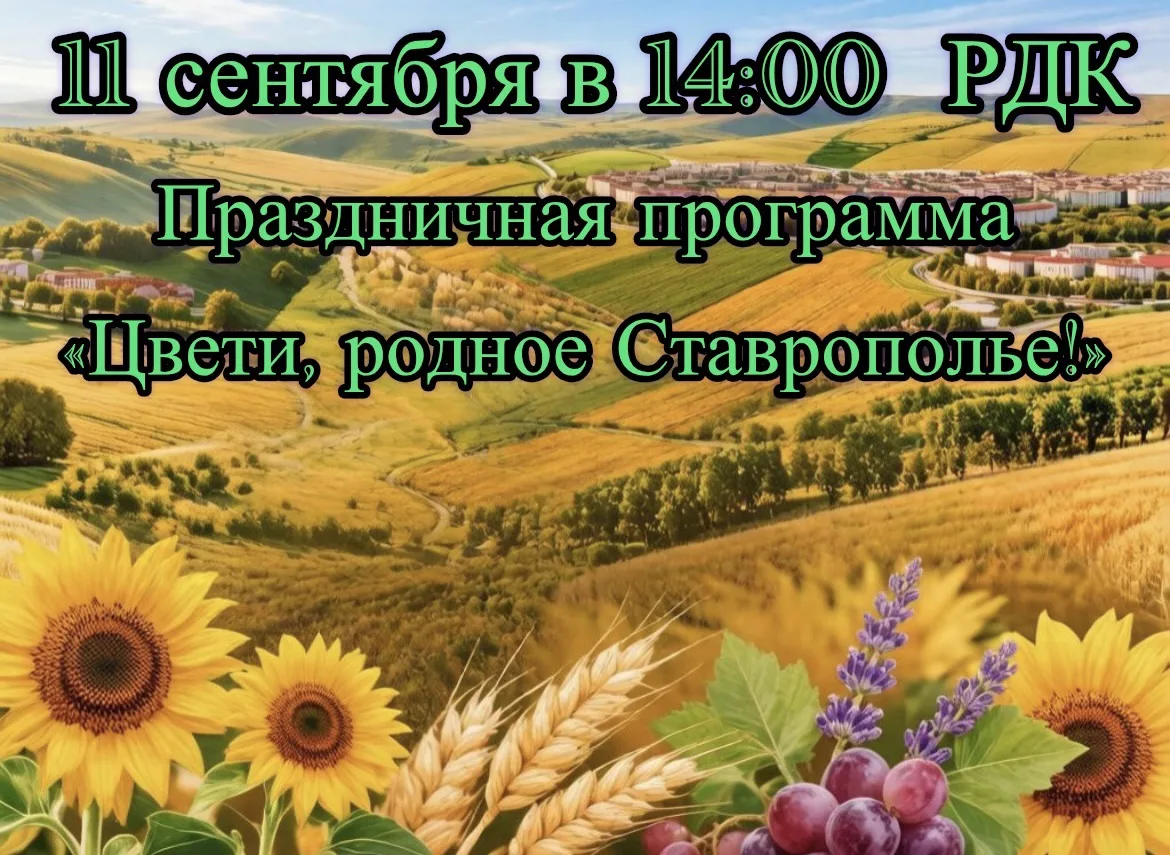 ✨11 сентября  в 14:00 в концертном зале районного Дворца культуры состоится праздничная...