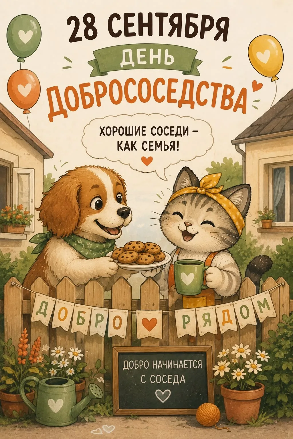 28 сентября - День Добрососедства🤗