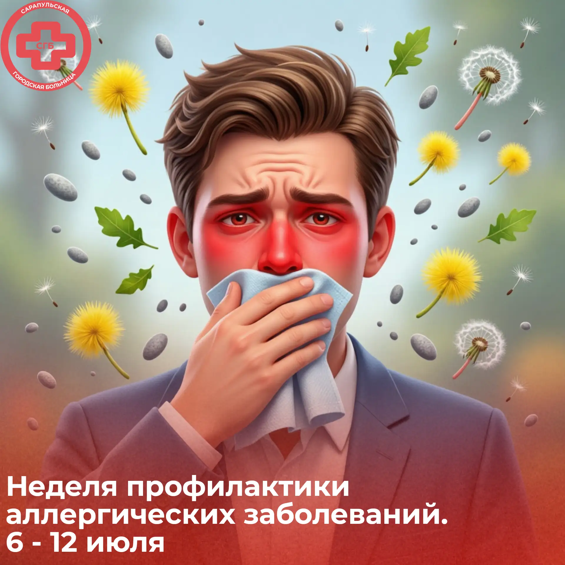 ✅🗓️ 6 – 12 июля Неделя профилактики аллергических заболеваний (в честь Всемирного дня ...