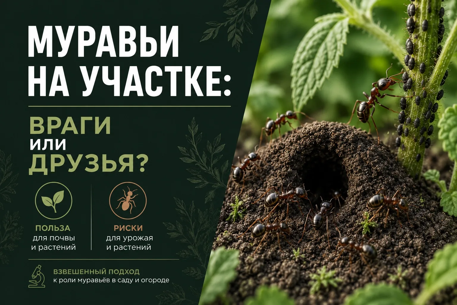 🐜 МУРАВЬИ НА УЧАСТКЕ: ПОМОЩНИКИ ИЛИ ГЛАВНЫЕ ВРЕДИТЕЛИ? ОТВЕТ ВАС УДИВИТ!
Многие дачники считают мур