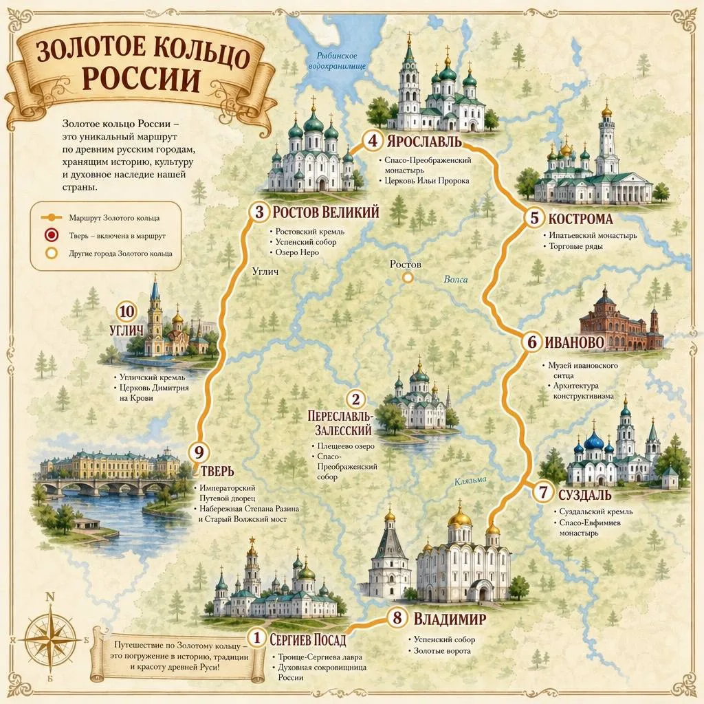 🇷🇺 Тверь официально вошла в «Золотое кольцо России»