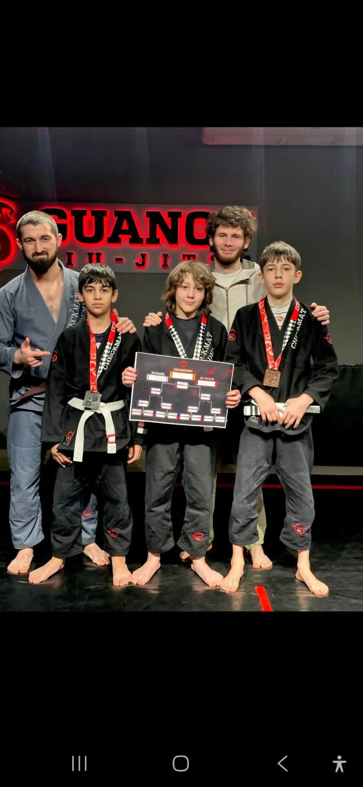 Шадов Идар, ученик 6 "Б" класса, занял 1 место во Внутриклубном турнире Open Fights JJ 9 Категория G