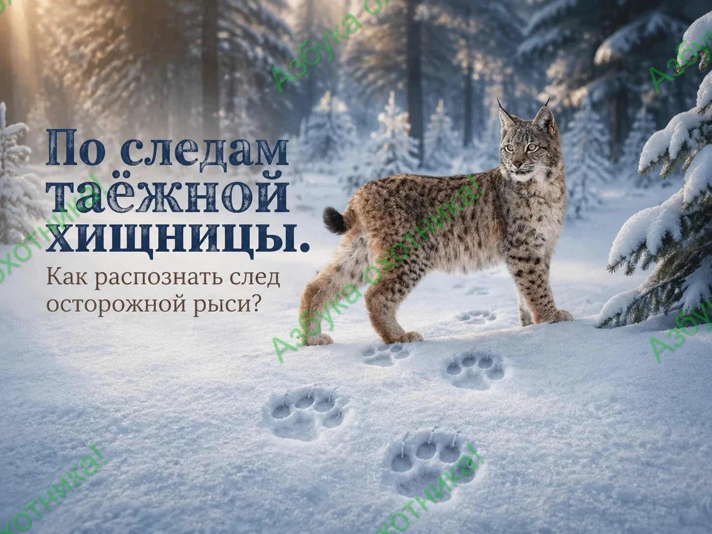 По следам таёжной хищницы. Как распознать след осторожной рыси?