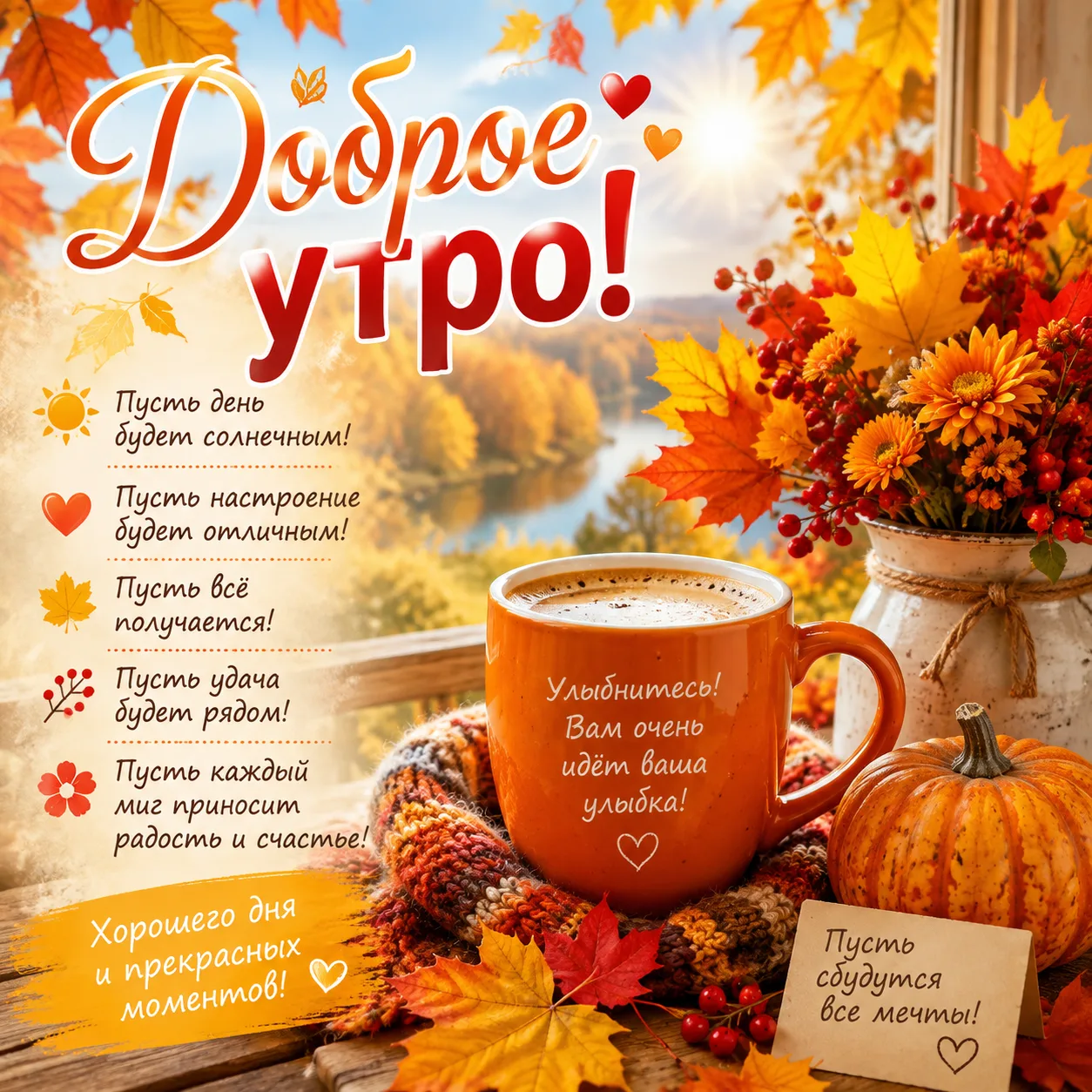 🍂 Доброе осеннее утро, дорогие друзья!
