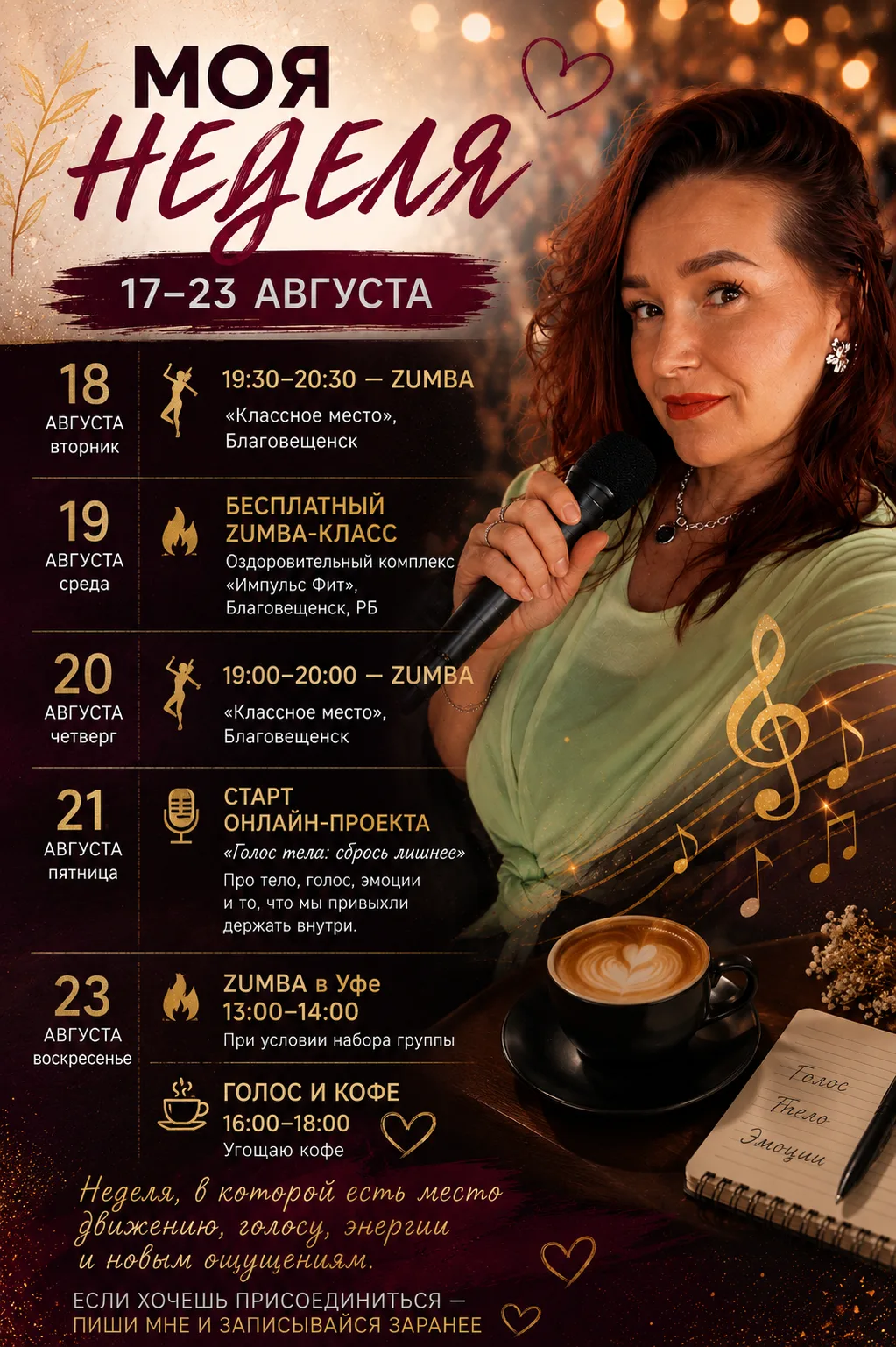 МОЯ НЕДЕЛЯ | 17–23 АВГУСТА