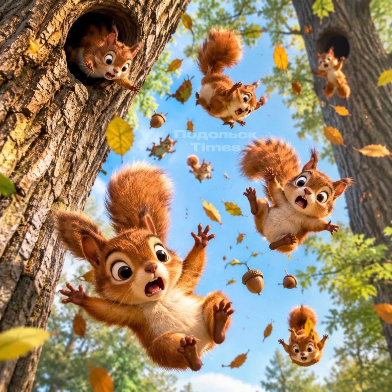 🐿 В подмосковных лесах начался «бельчатопад»