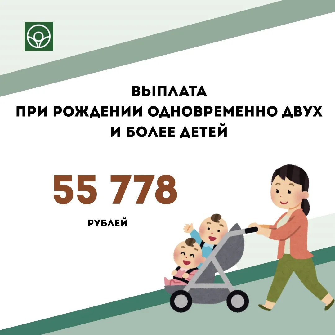 Единовременная выплата при рождении одновременно двух и более детей