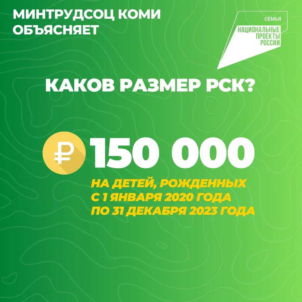 Нацпроект «Семья»: в Коми семьям, у которых родился первый ребенок, полагается региональный семейный
