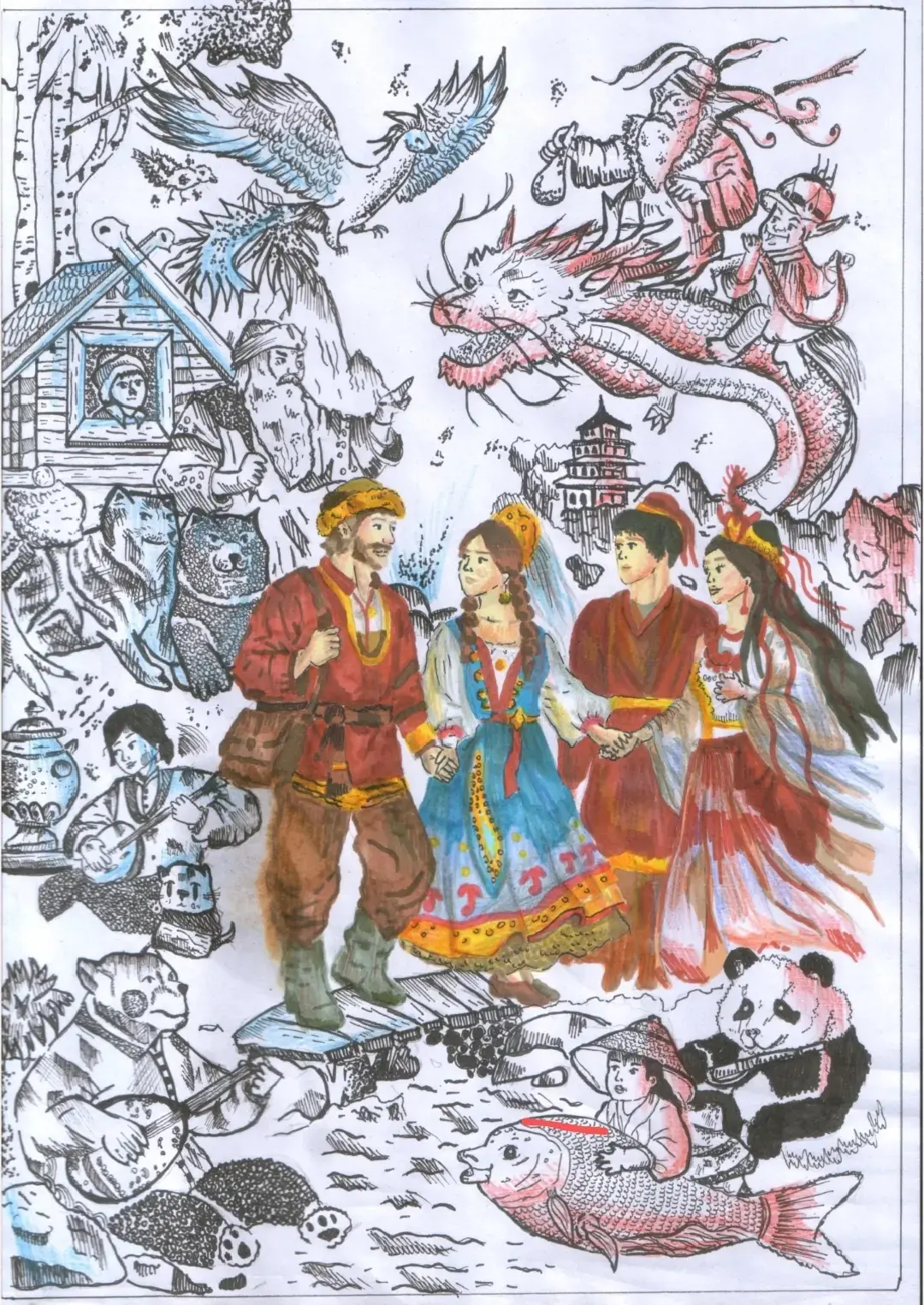 🎨 Вероника — лауреат Республиканского конкурса «В созвездии Пушкина и Тукая»  В рубрику #ТалантыРодн