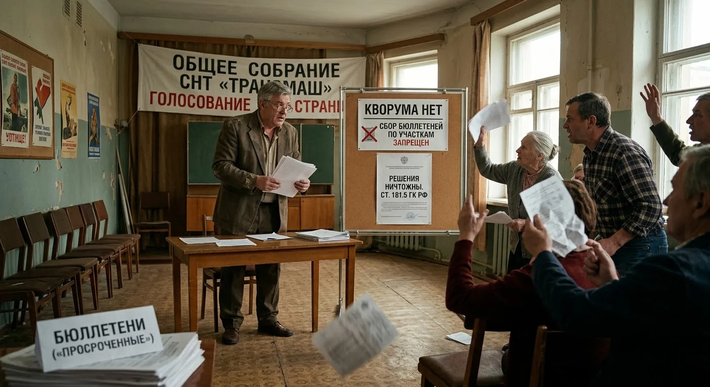 √244. «Дособирали голоса» после собрания и считали нечленов СНТ: как суд признал решени...