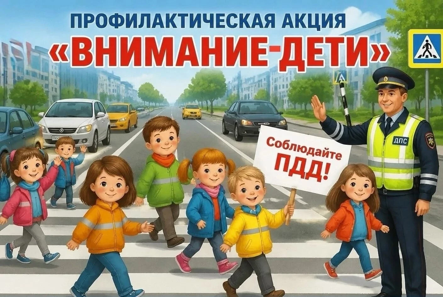С 24 августа стартует Всероссийская акция «Внимание — дети!»