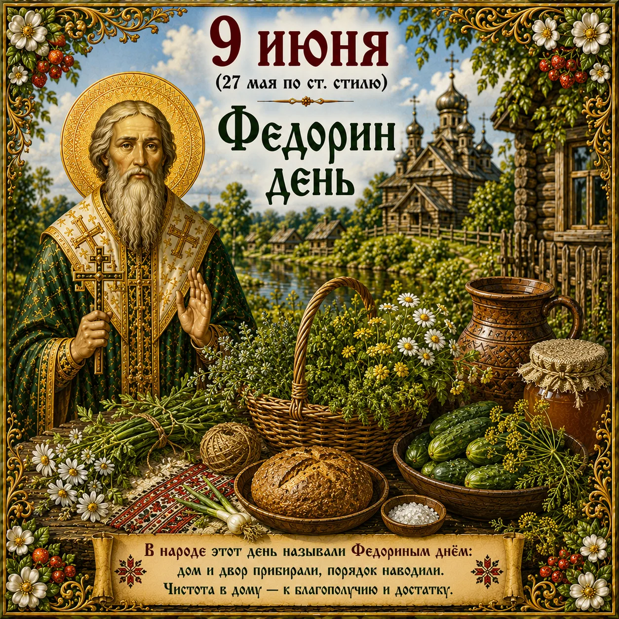 📅 Что можно и нельзя делать 9 июня (Федора Домовница): народные приметы