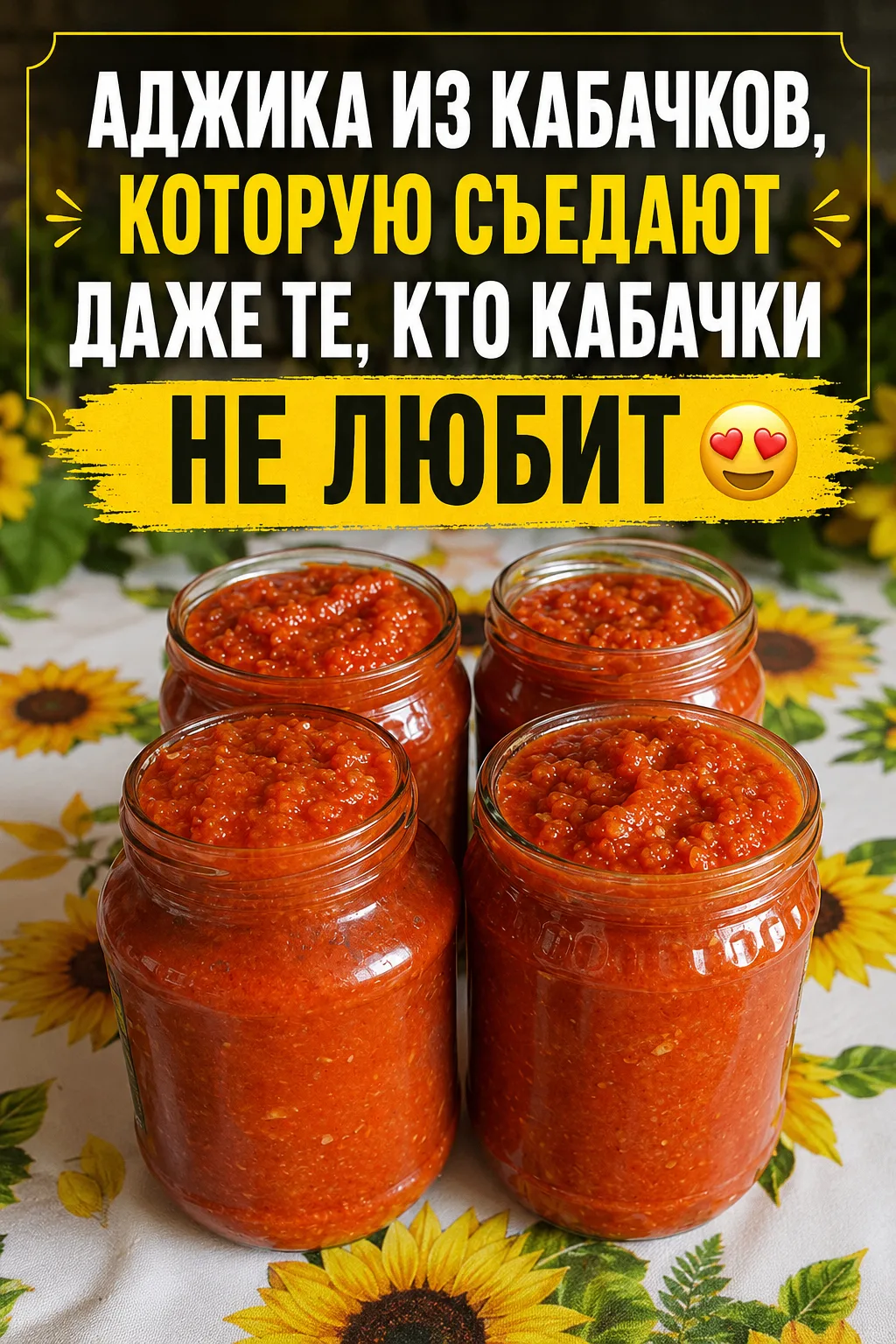 Муж 4 года не догадывался что это аджика из кабачков,уплетал за обе щеки, при том, что ...