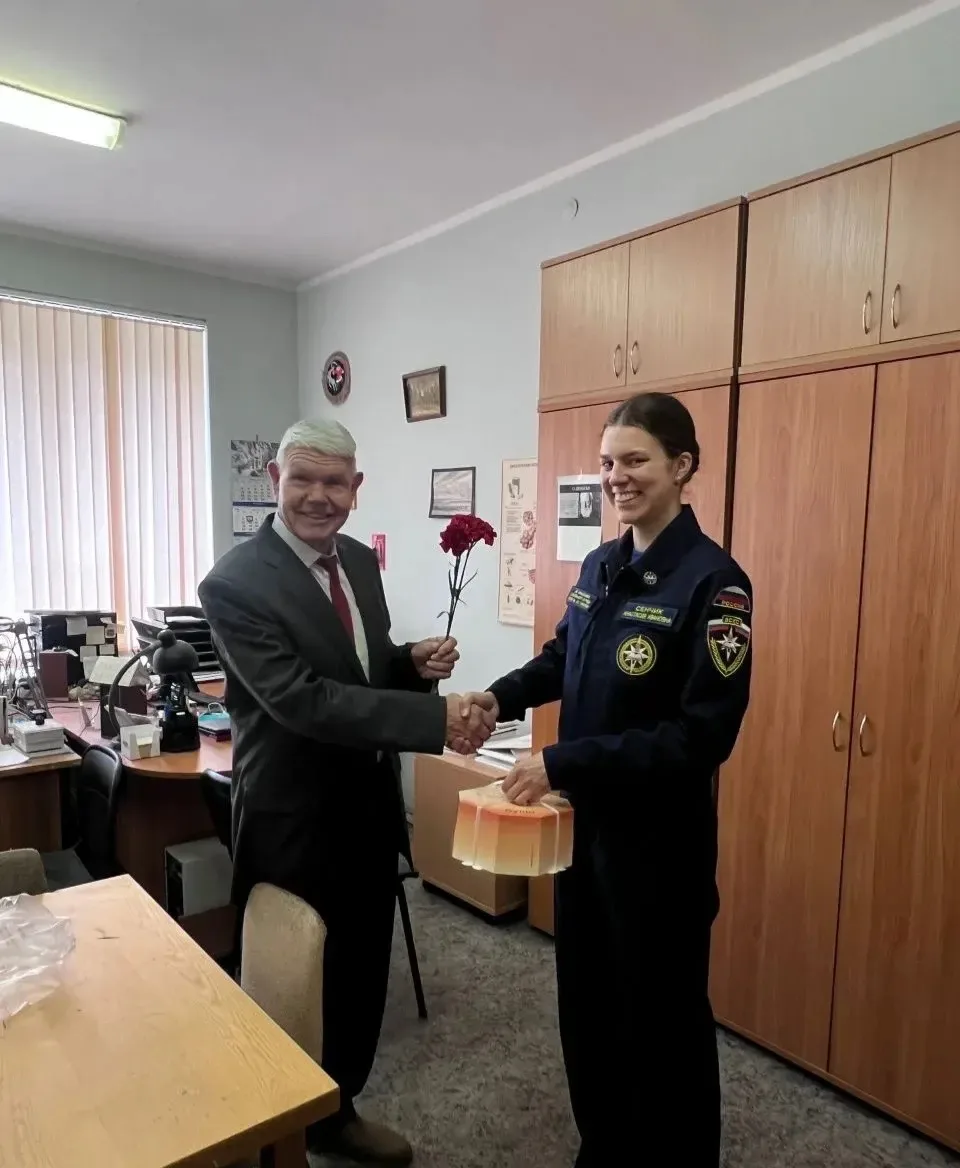 В преддверии 9 мая заместитель начальника Отряда по медицинской части Анастасия Сенчик ...