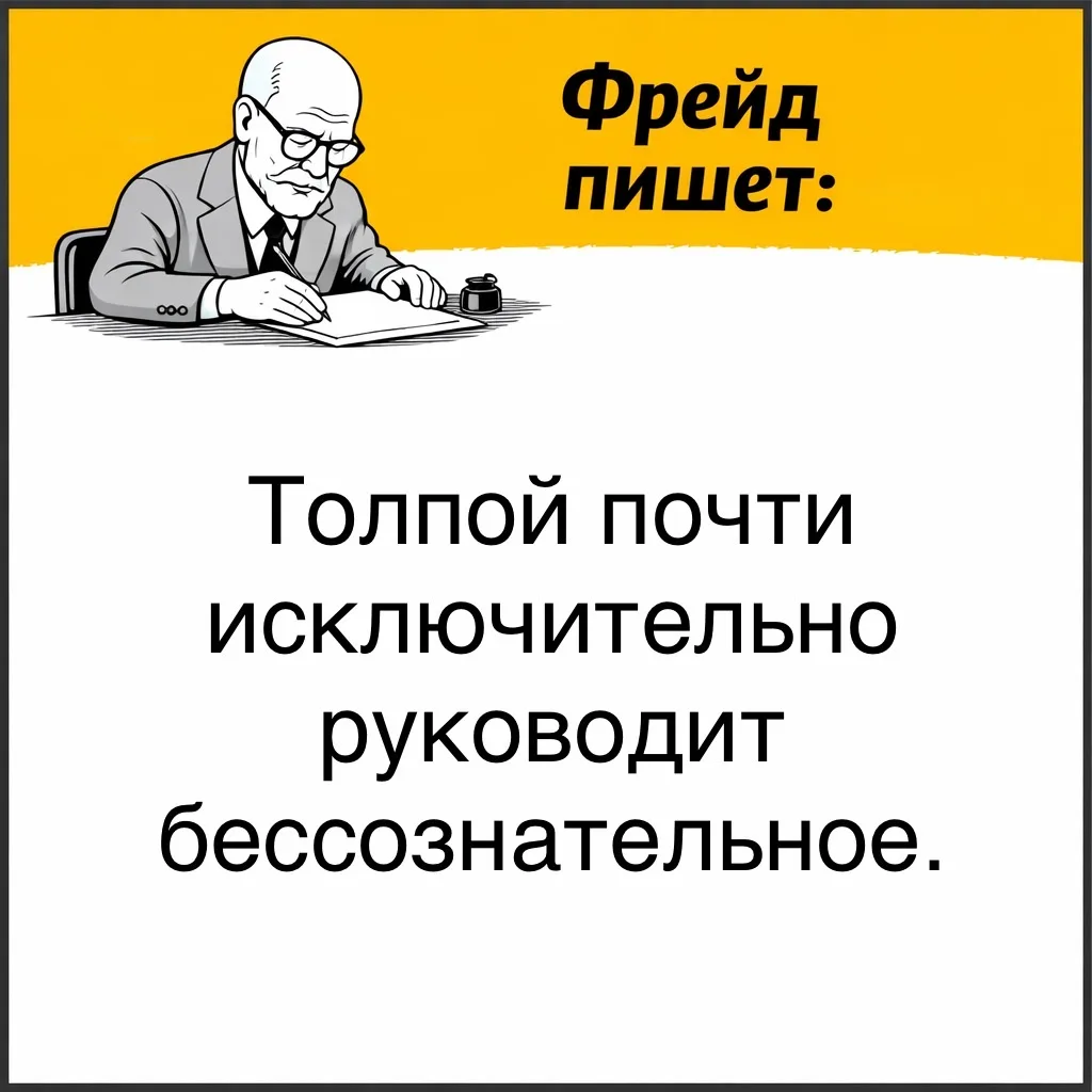 Когда человек один, он больше контролирует себя и думает о последствиях. В толпе этот контроль снижа
