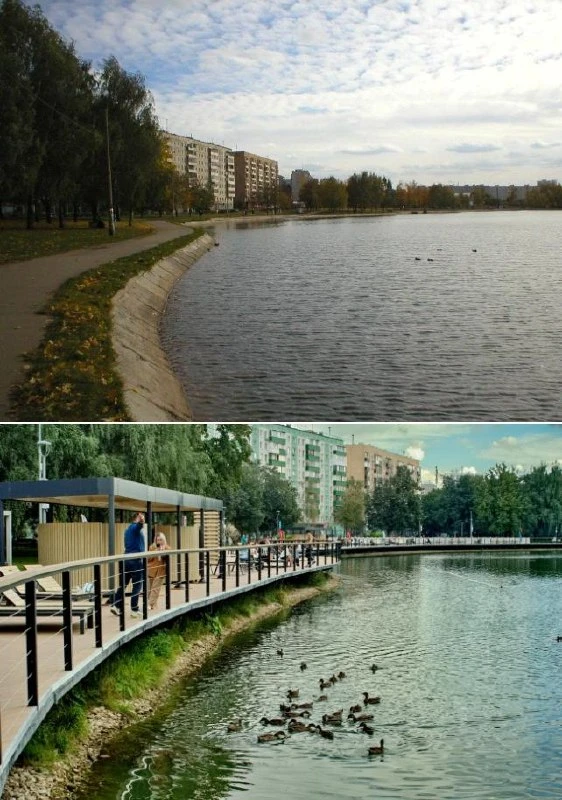 💭 Было/стало! Один и тот же ракурс на Большой Ангарский пруд с разницей в 24 года — 20...