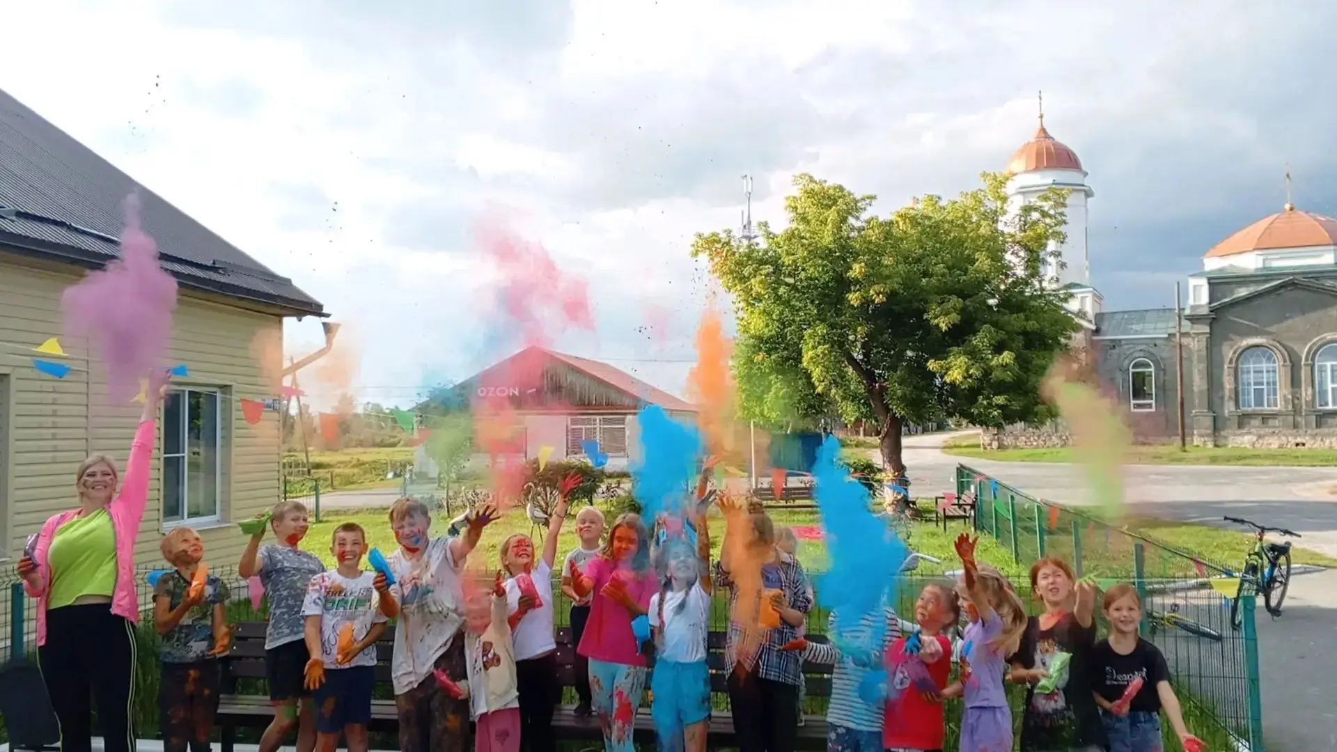 🎉 Фестиваль красок в селе Раздольном