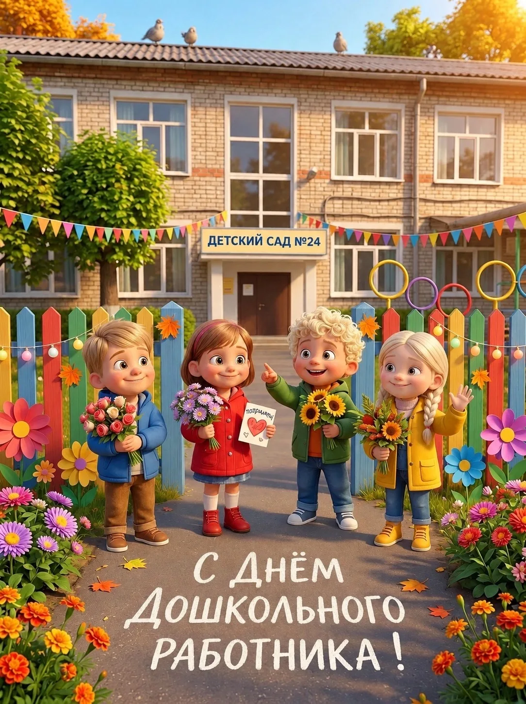 С Днём воспитателя и всех дошкольных работников!💐