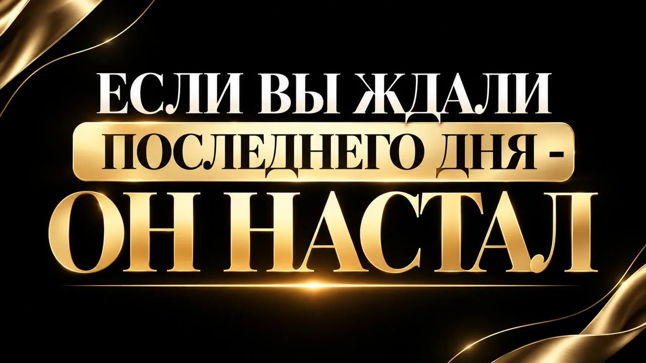 ЕСЛИ ВЫ ЖДАЛИ ПОСЛЕДНЕГО ДНЯ - ОН НАСТАЛ🙌🏼