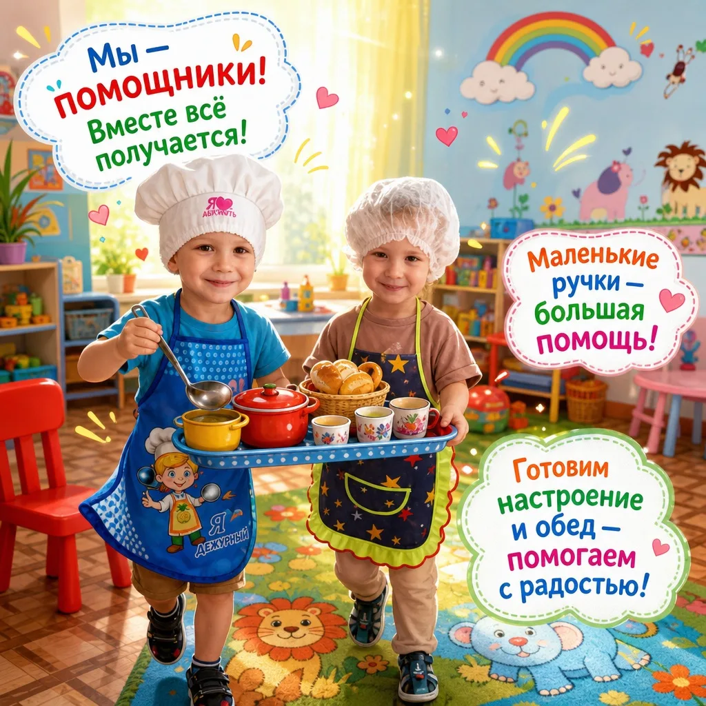 Ребята из группы «Теремок» — настоящие помощники! 🤗
