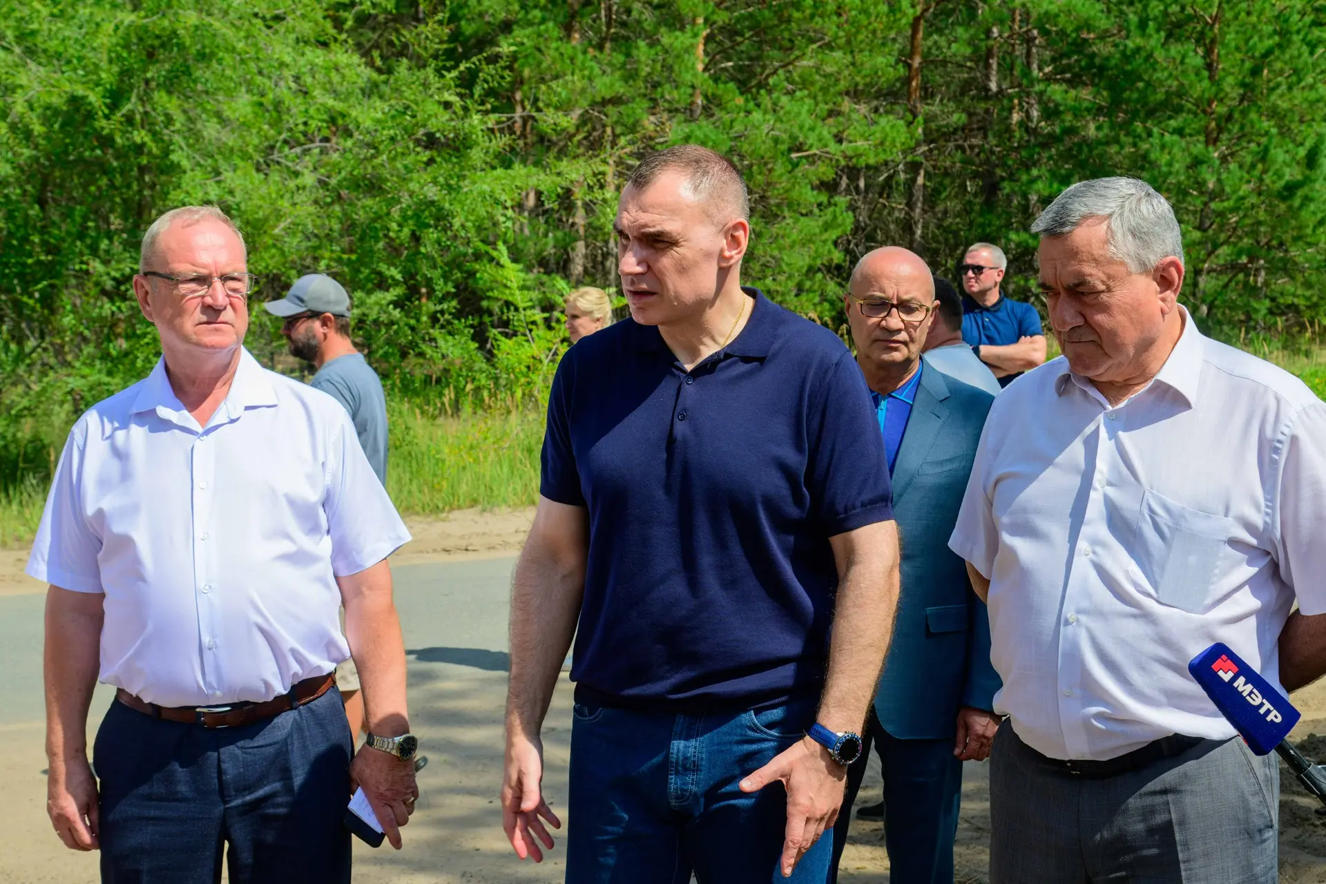 Начались строительные работы на месте новой школы в Волжске
 
Глава Марий Эл Юрий Зайцев посетил пло