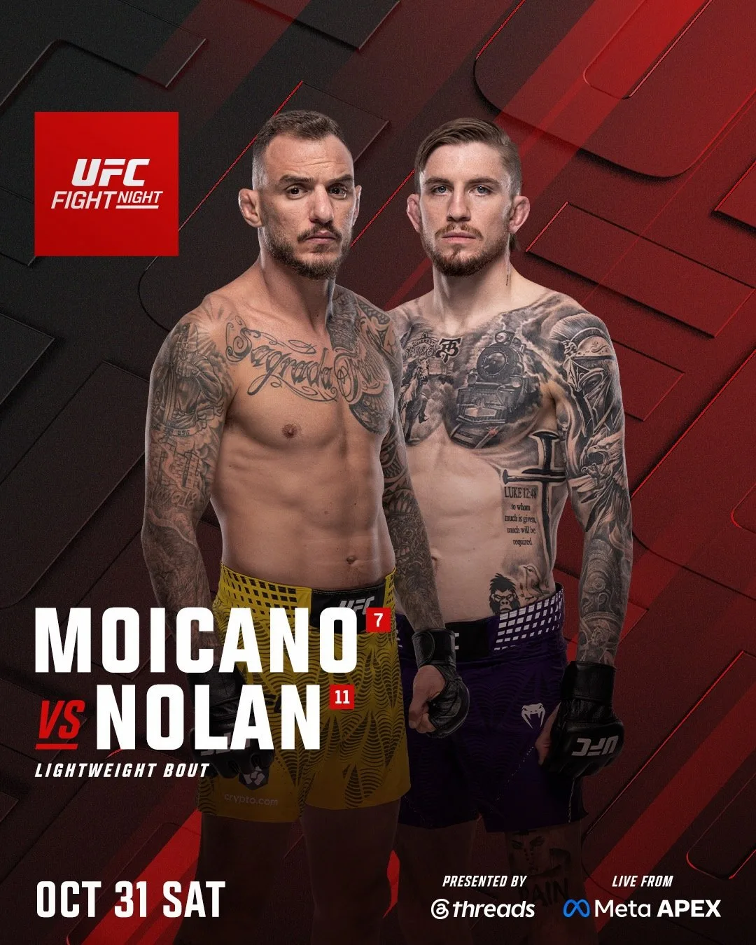 ⚡ #UFCVegas123 (1 ноября)