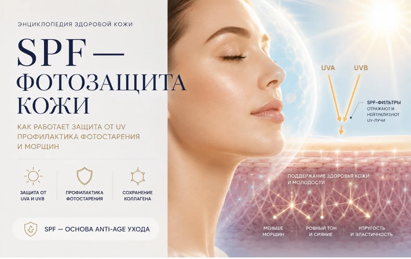 SPF — это не только защита от солнца, но и важный этап ежедневного ухода за кожей.

В новой статье р