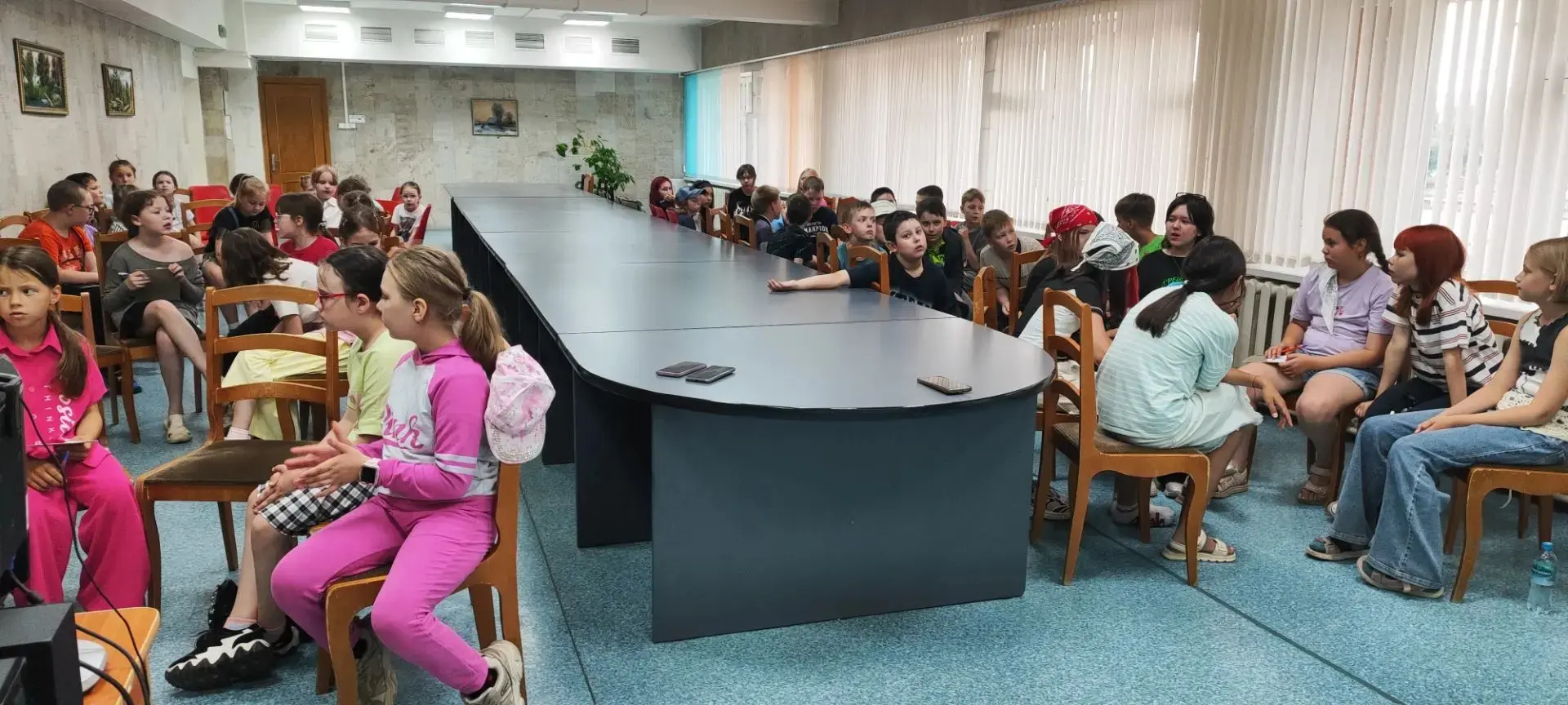 15 июня , состоялась интеллектуально- творческая игра «Я познаю мир» для пришкольного лагеря СОШ  №4