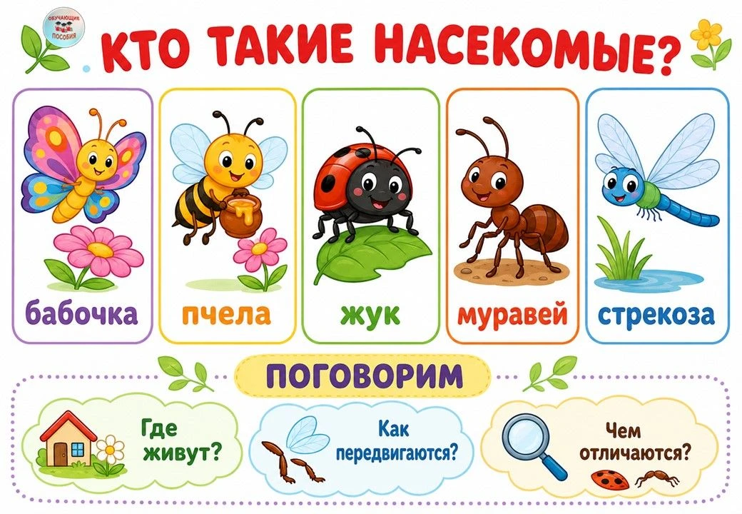 ЗНАКОМИМСЯ С МИРОМ НАСЕКОМЫХ 🐝