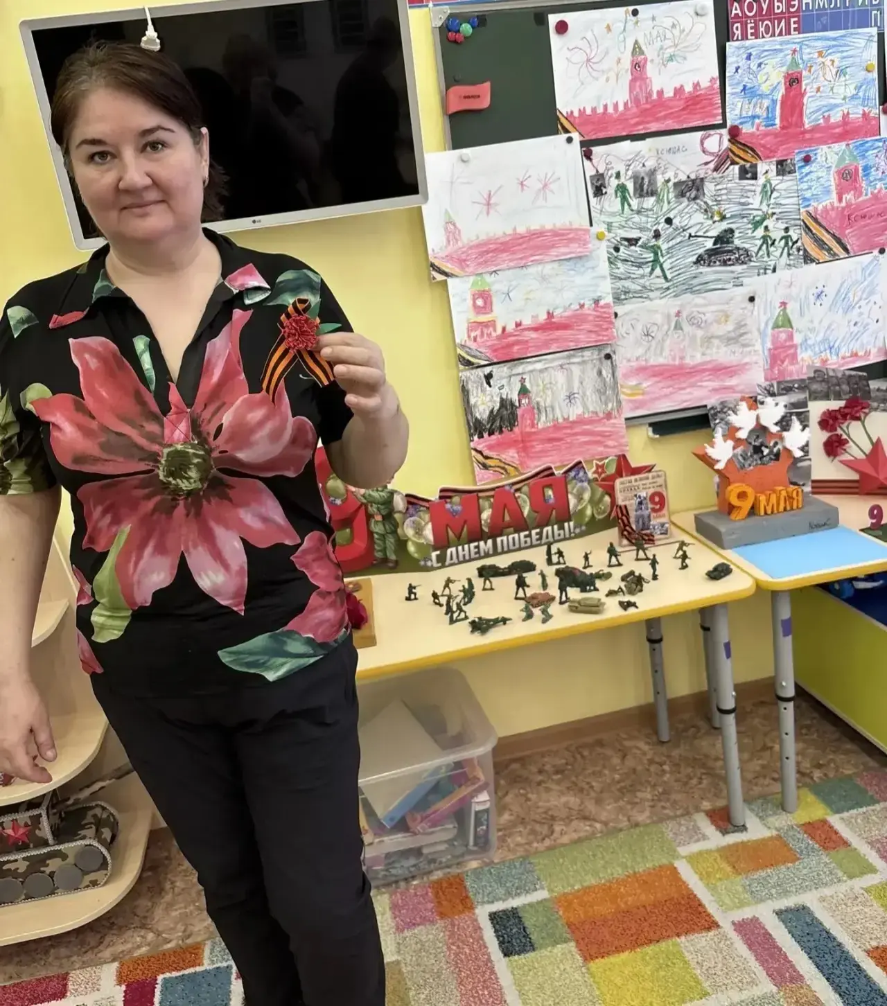 🎗 В «Подготовишке» прошёл трогательный мастер-класс к 9 Мая  В подготовительной группе №9 состоялась