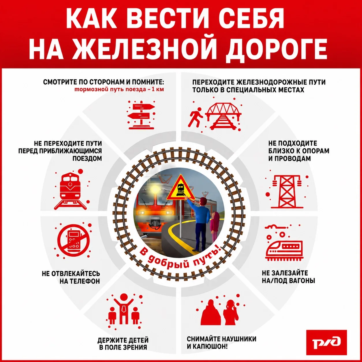 🚂 Железная дорога — не место для трюков и спешки