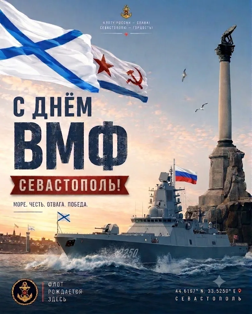 ⚓ С Днём Военно-Морского Флота!