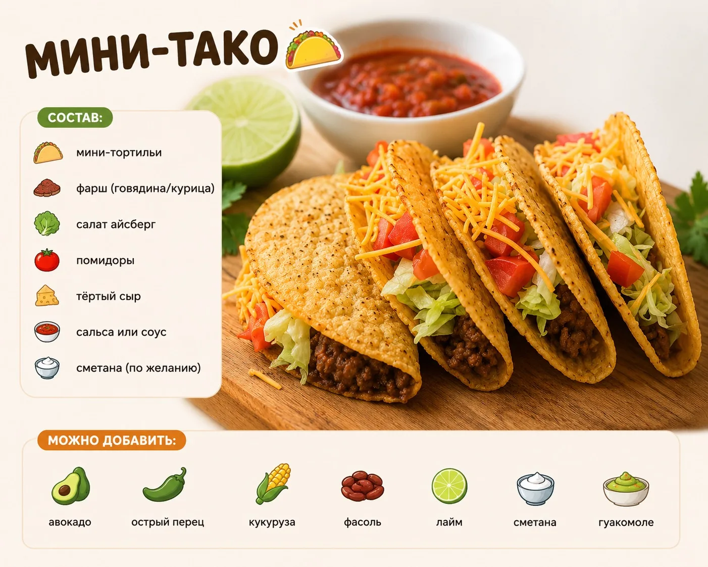 🌮 МИНИ-ТАКО ✨