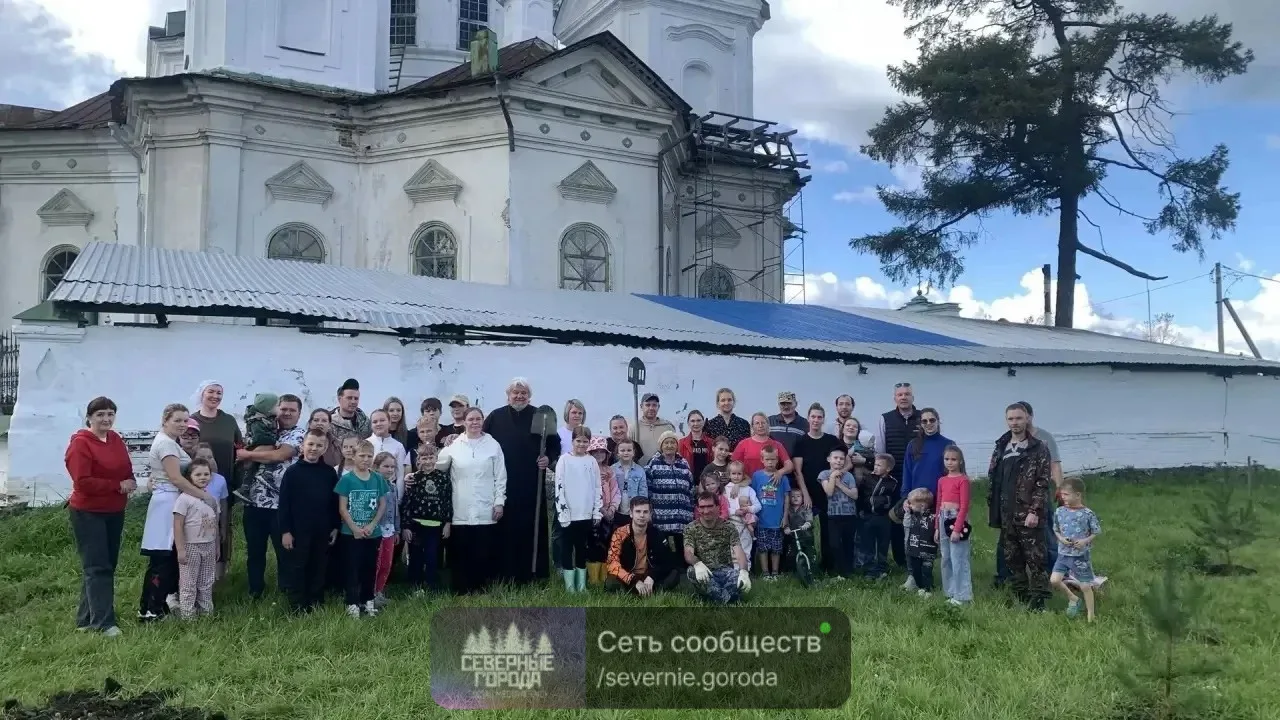 🌳 В селе Быньги высадили Семейную аллею