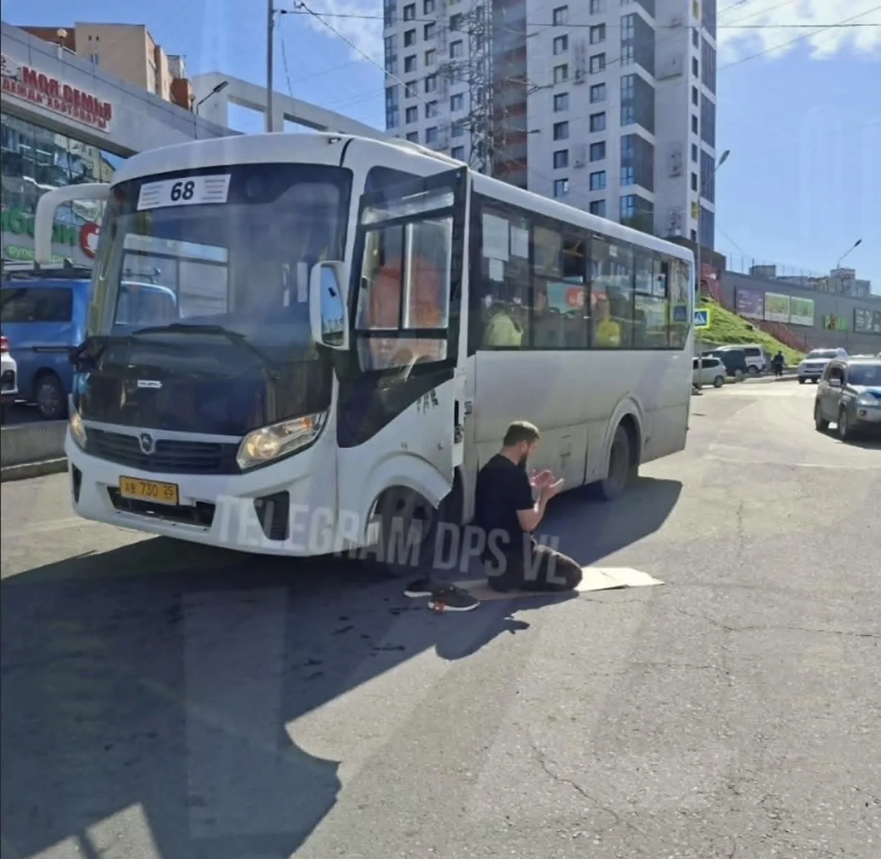 ⚠️‼️Bo Владивостоке, водитель маршрутного автобуса