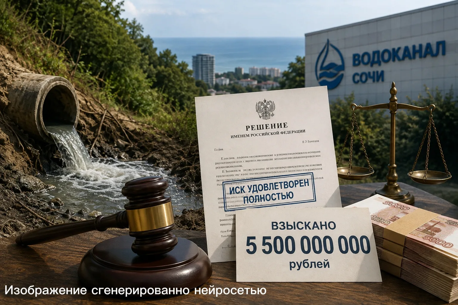 Суд в Сочи взыскал 5,5 млрд рублей ущерба, причиненного экологии