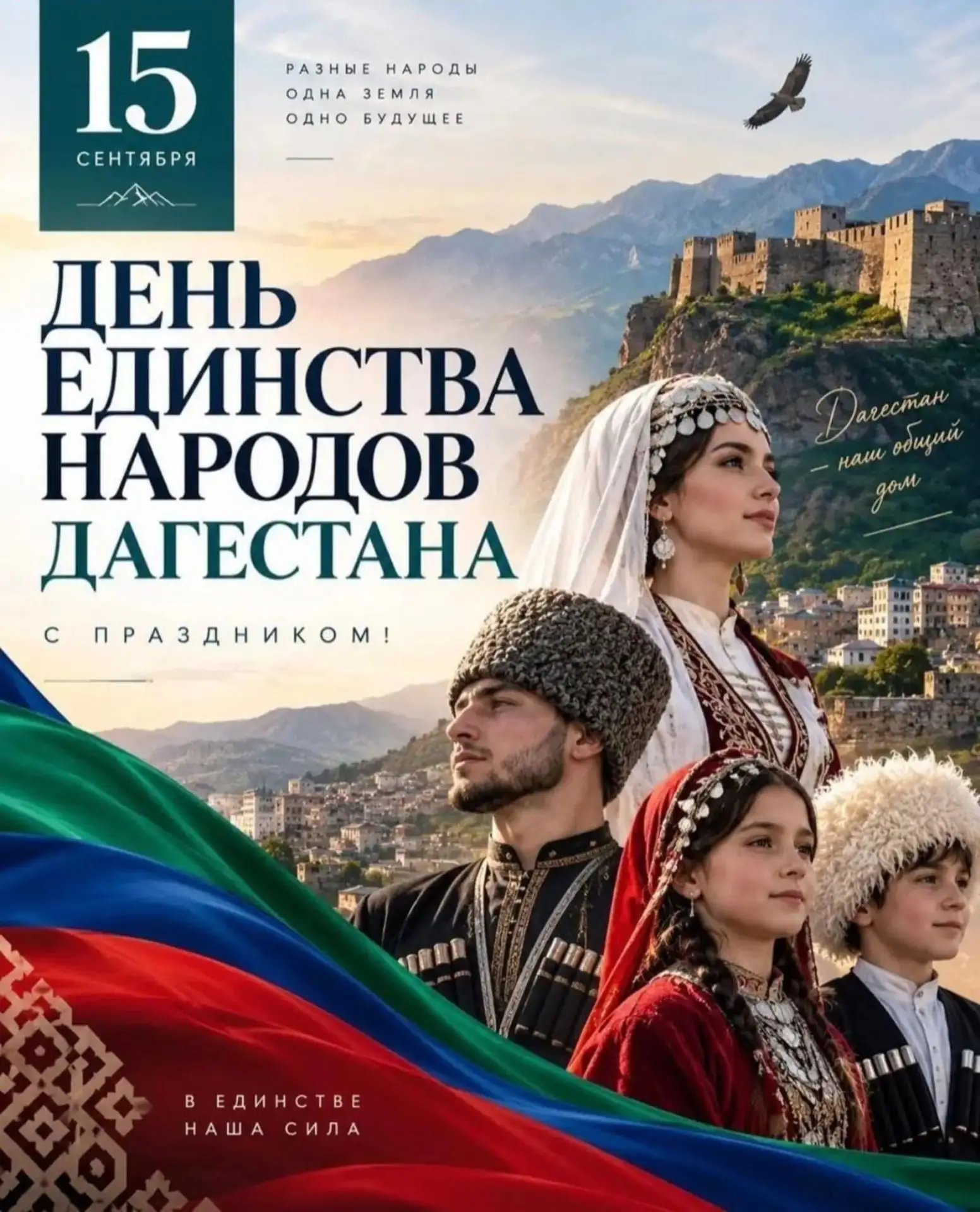 Разные языки, разные традиции — один сильный Дагестан! 🏔️✨