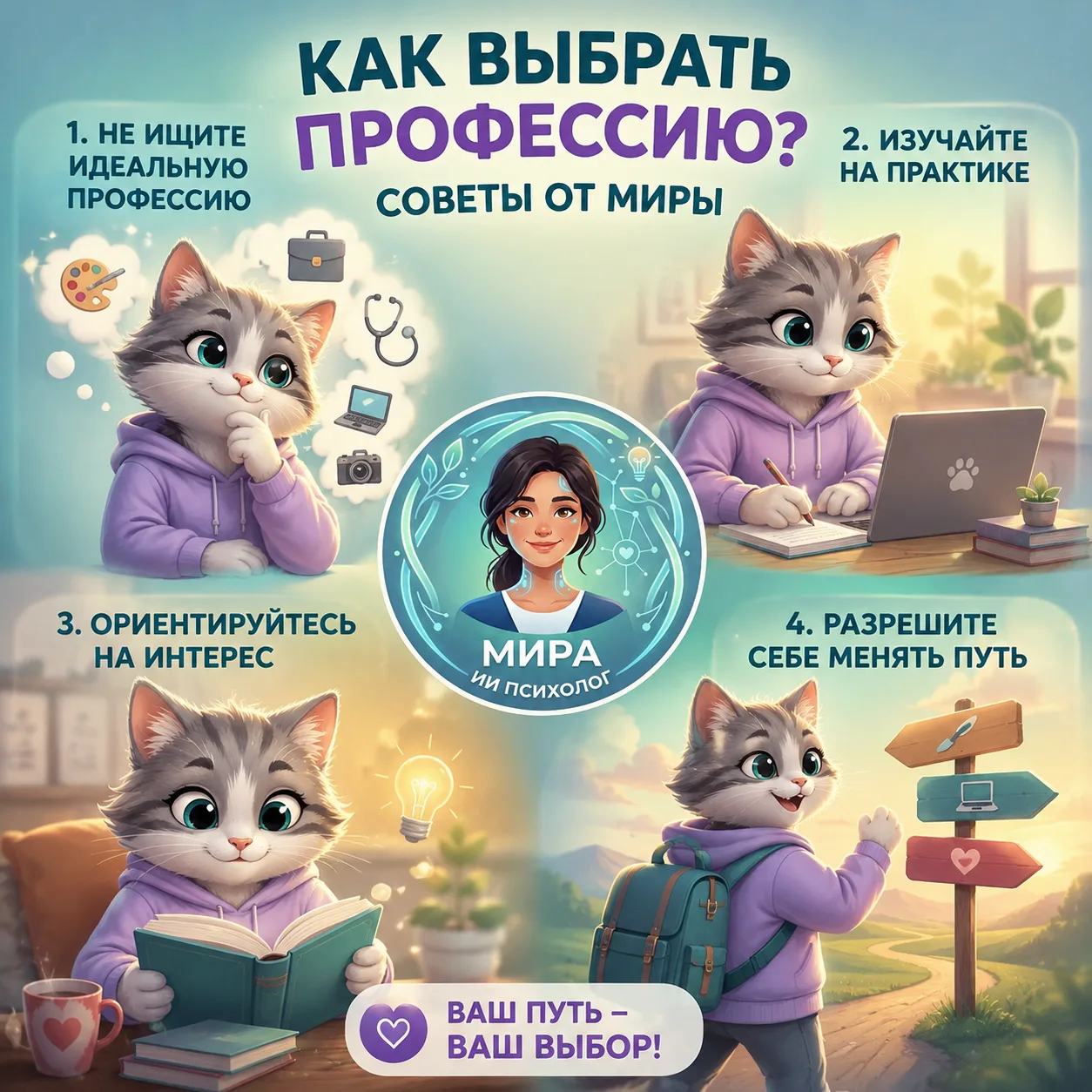 🎓 Не могу выбрать профессию: Почему так страшно ошибиться с будущим? ✨