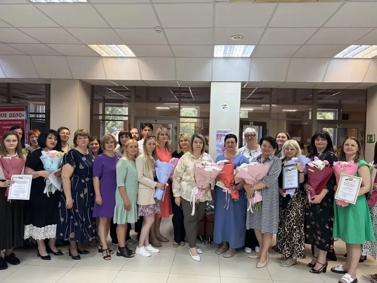 Председатель Думы города Невинномысска Татьяна Адольфовна Олешкевич совместно с первым заместителем 
