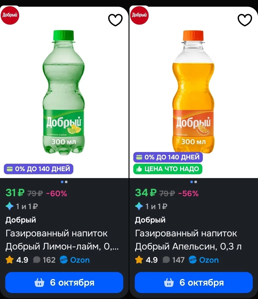 🖇Сортируем по цене, не у всех