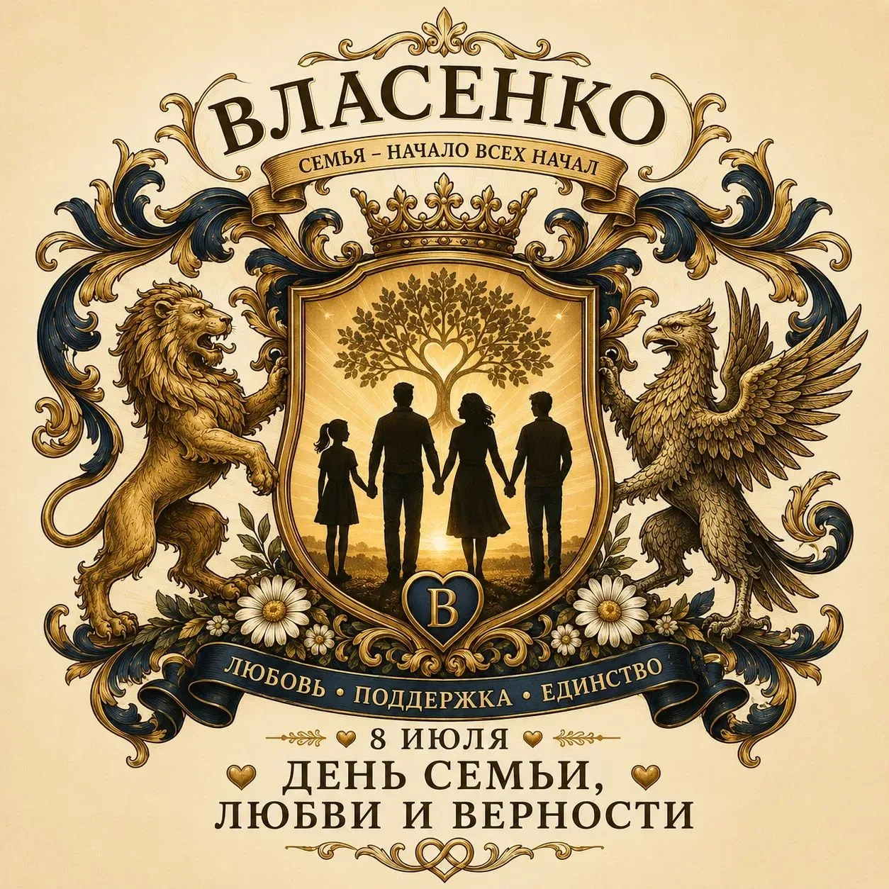 🎓 🤝 👥 Студенческий совет «Коалиция Единства»
"В преддверии Дня семьи, любви и верности Власенко А