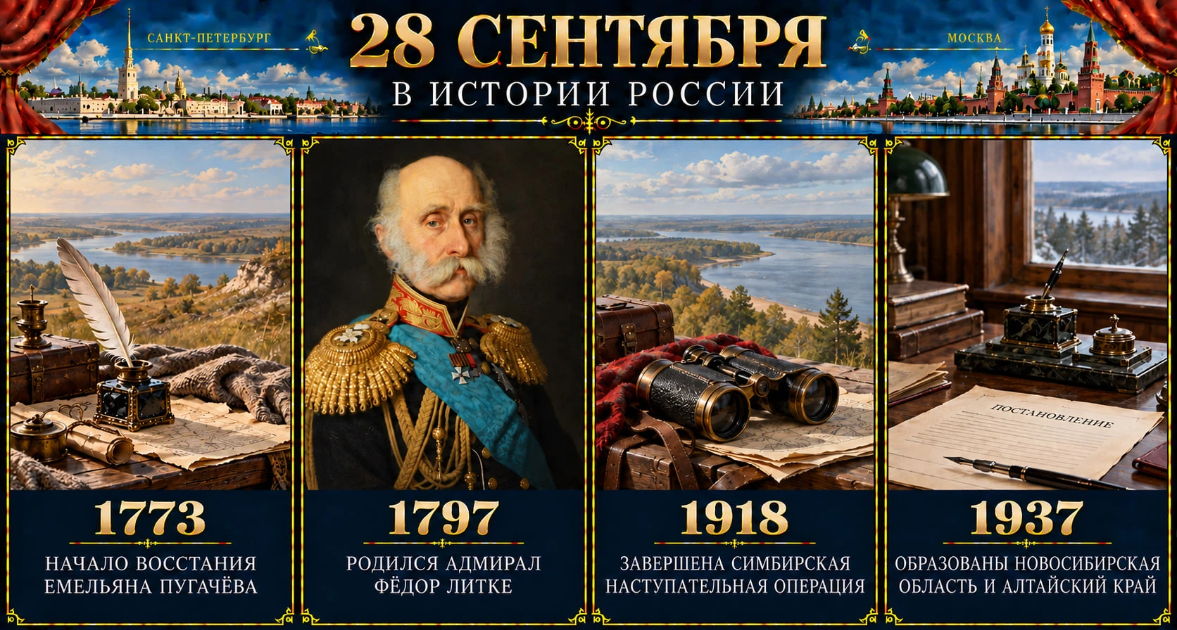 📜 28 сентября в истории России