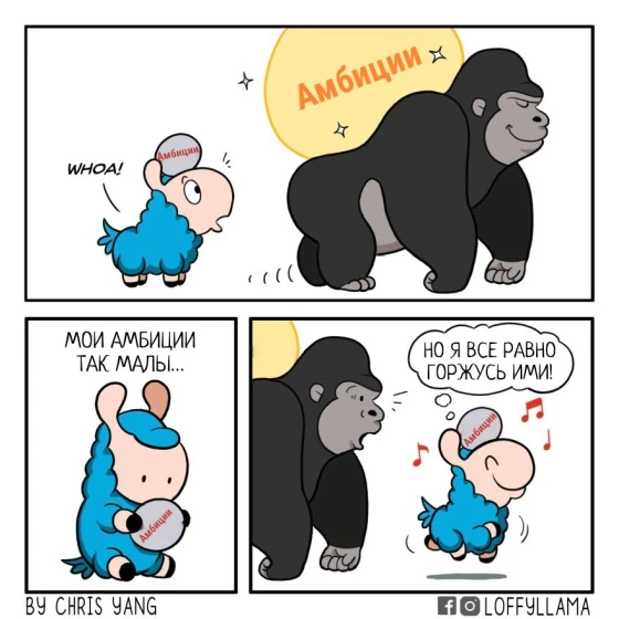 Размер амбиций.