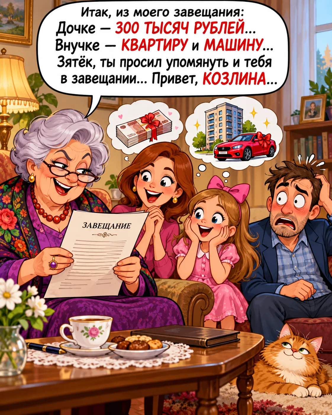 Из тёщиного завещания: