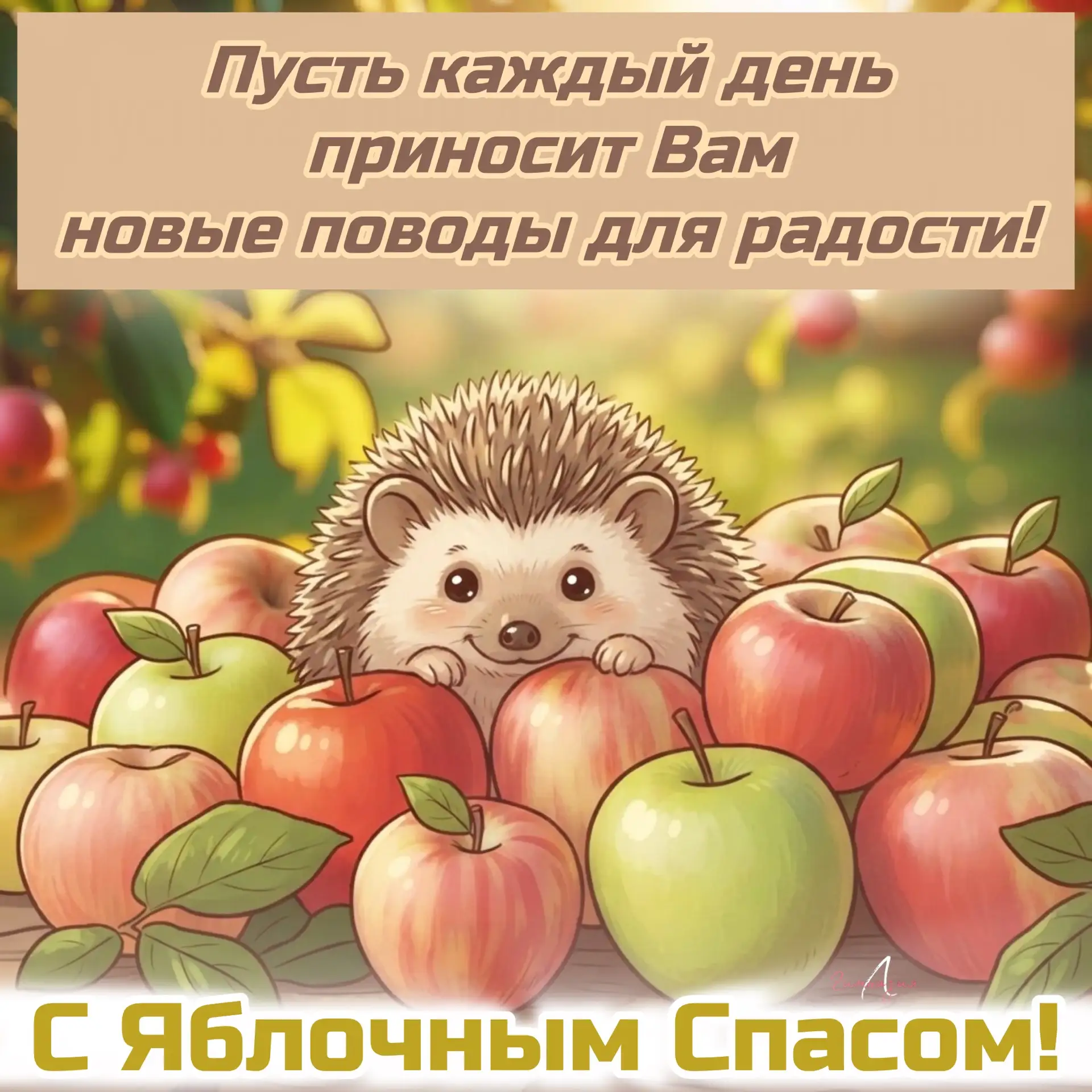 ❤️🦉✨С Яблочным Спасом🍎, наша школьная семья!🫂